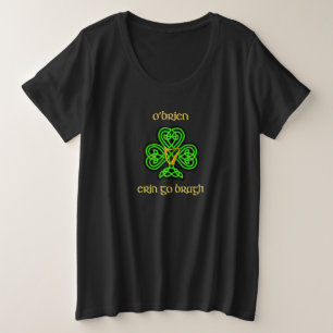O'Brien Iers T-shirt met Keltische Knoop Plus Maat