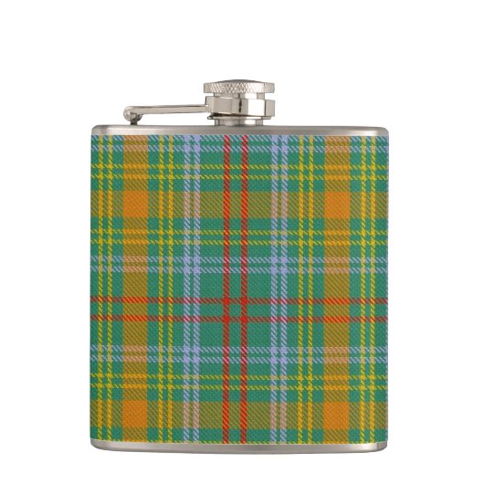 O'Brien Tartan Flask Heupfles (Voorkant)