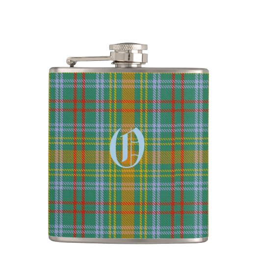 O'Brien Tartan Flask Heupfles (Voorkant)