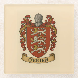 O'Brien Wapenschild Glas Onderzetter