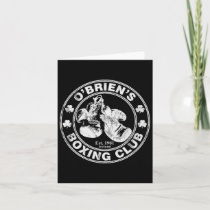 O'Brien's Boxing Club - Ierse achternaam Boksen Kaart