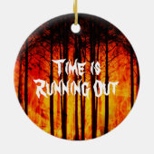 Obscene Anthropocene Climate Change Keramisch Ornament (Achterkant)