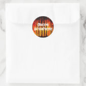 Obscene Anthropocene Climate Change Ronde Sticker (Tas)