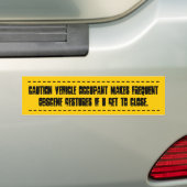 Obscene Driving Gestures Bumpersticker (Op auto)
