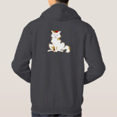 Obscurité de sweat - shirt à capuche de chat de (Dos)