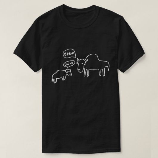 Obscurité de T-shirt de bison (Design devant)