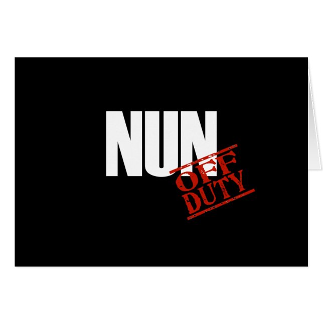 OBSCURITÉ QUI N'EST PAS DE SERVICE DE NONNE (Devant horizontal)