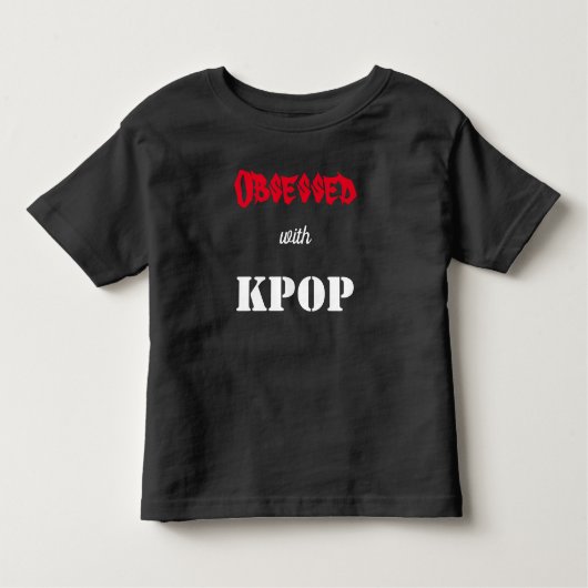 Obsédé par le T-Shirt pour tout-petit KPOP (Devant)