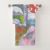 Observance Folk Art van AnyaC Bad Handdoek (Insitu)