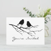 Observation d'oiseaux Invitation de fête d'anniver (Debout devant)