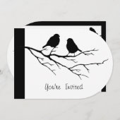 Observation d'oiseaux Invitation de fête d'anniver (Devant / Derrière)