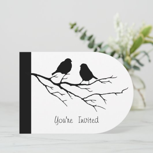 Observation d'oiseaux Invitation de fête d'anniver (Debout devant)
