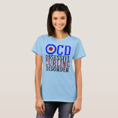 Obsessief-Curling Disorder Funny Sport T-shirt (Voorkant volledig)