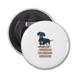 Obsessief Dachshund Disord Button Flesopener