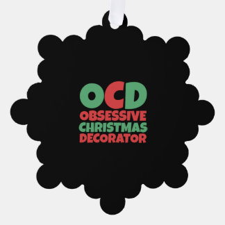 Obsessief Kerstmis Decorator Ornament Kaart