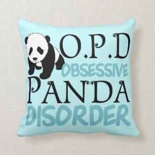 Obsessief-panda stoornis kussen