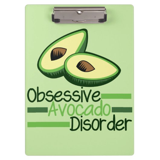 Obsessieve Avocado stoornis Cool Green Klembord (Voorkant)