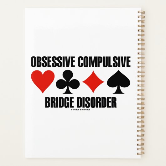 Obsessieve Compulsive Bridge Disorder (OCBD) Planner (Achterkant)