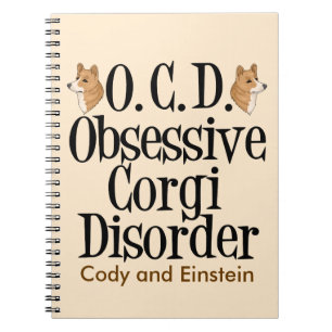 Obsessieve Corgi stoornis Aangepast Notitieboek