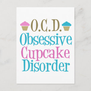 Obsessieve Cupcake-stoornis Briefkaart