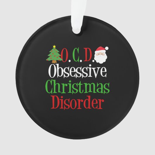 Obsessieve Humor met kerstziekte Ornament (voorkant)
