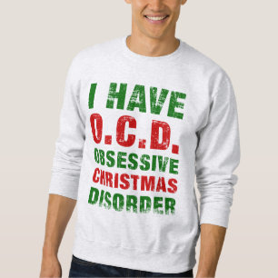 Obsessieve kerstziekte trui