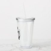 Obsessieve Koe Disorder Humor Acryl Drinkbeker (Links)