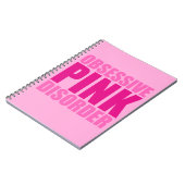 obsessieve roze stoornis notitieboek (Linkerzijde)
