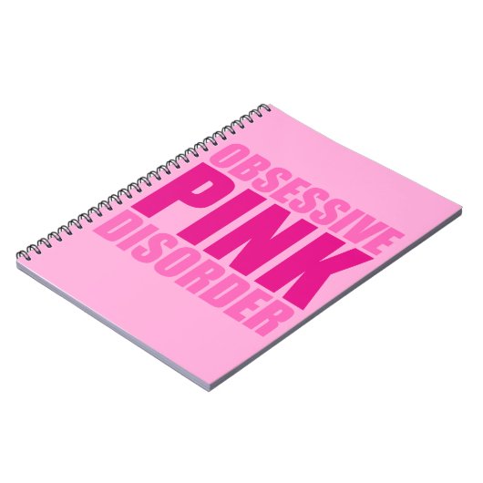 obsessieve roze stoornis notitieboek (Linkerzijde)
