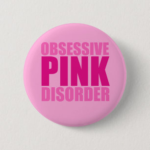  obsessieve roze stoornis ronde button 5,7 cm