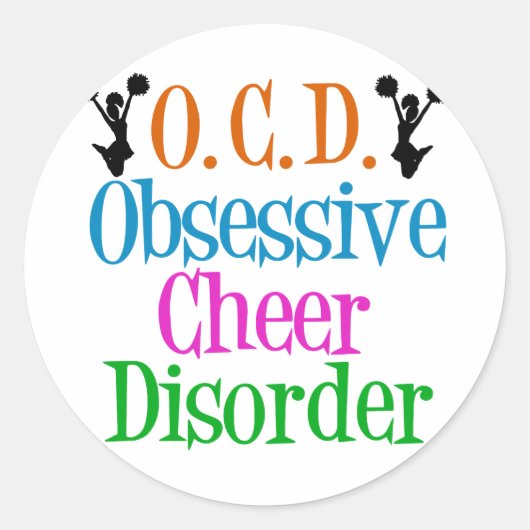 Obsessieve-tumor Ronde Sticker (Voorkant)