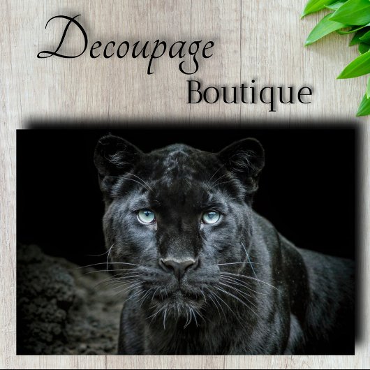 Obsidiaan oog decoupage tissuepapier