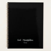 Obsidiaanzwart Planner (Voorkant)
