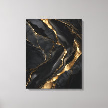 Obsidian Marmer Met Gouden Aderen