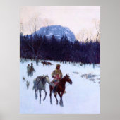 Obsidian Mountain in Yellowstone Henry Farny Poster (Voorkant)