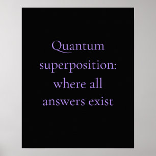 Obsidian Paarse Quantum Grafisch Poster