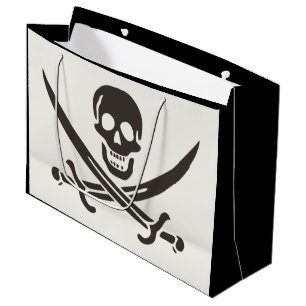 Obsidian schedelsabels Piratenvlag van Calico Jack Groot Cadeauzakje