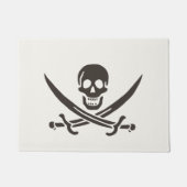 Obsidian Skull Swords Pirate flag of Calico Jack Deurmat (Voorkant)