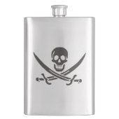 Obsidian Skull Swords Pirate flag of Calico Jack Flacon (Voorkant)