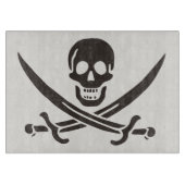 Obsidian Skull Swords Pirate flag of Calico Jack Snijplank (Voorkant)