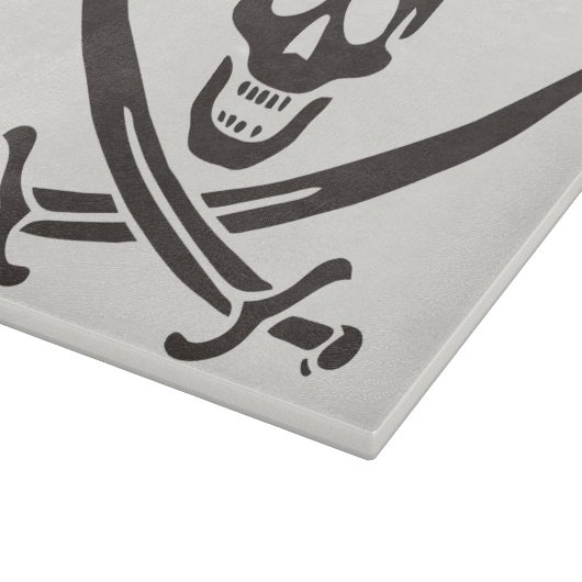 Obsidian Skull Swords Pirate flag of Calico Jack Snijplank (Hoek)