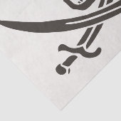 Obsidian Skull Swords Pirate flag of Calico Jack Tissuepapier (Detail)