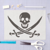Obsidian Skull Swords Pirate flag of Calico Jack Tissuepapier (Craft)