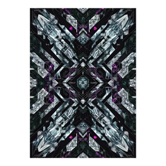 Obsidian Vault: Violet Shard Protocol Foto Afdruk (Voorkant)