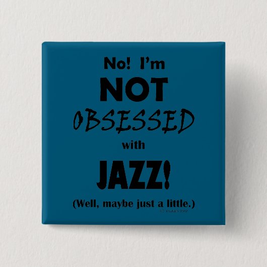 Obsoned Jazz Vierkante Button 5,1 Cm (Voorkant)