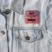 Obsoned Singing Vierkante Button 5,1 Cm (In situ)