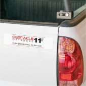 Obstacle Database 11g Bumpersticker (Op Truck)