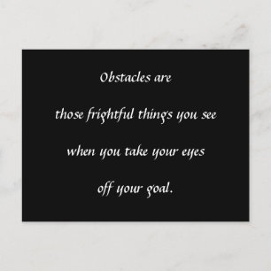 Obstacles Briefkaart