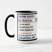 Obstetrician Funny Search Cadeau Mug (Gauche)