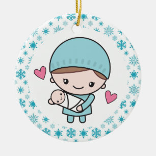 Obstetriciër OB-GYN verpleegster Keramisch Ornament